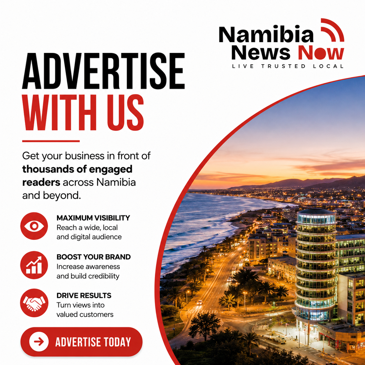 Advertise with Namibia News Now