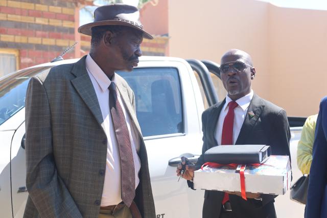 Justice minister delivers vehicles to community courts at Opuwo