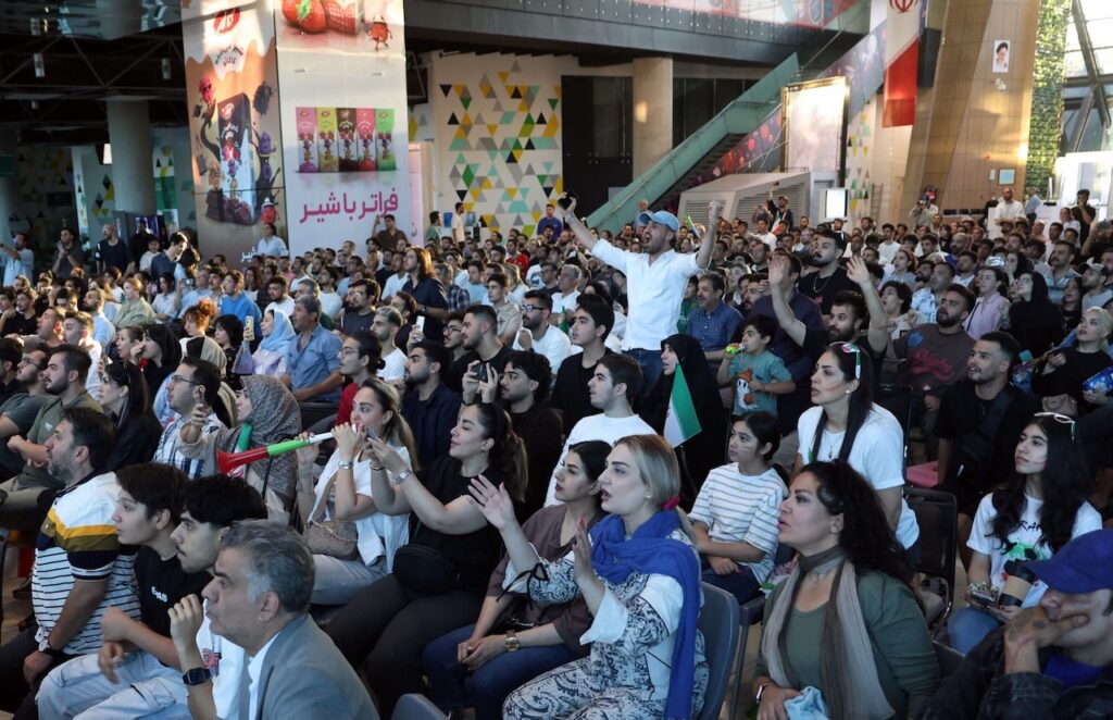 Iranians up at dawn to cheer their team at World Cup