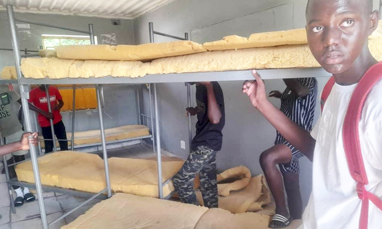 School boys left shivering in corridor over lost keys