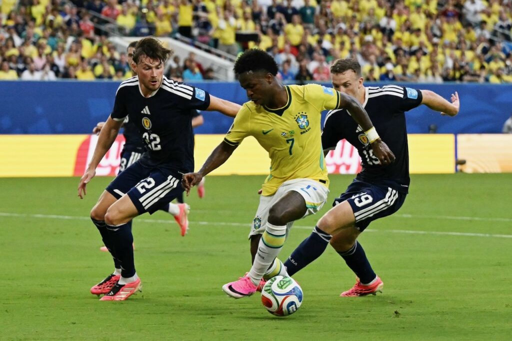 Vinicius Junior sparkles as Brazil beat Scots to reach World Cup last 32