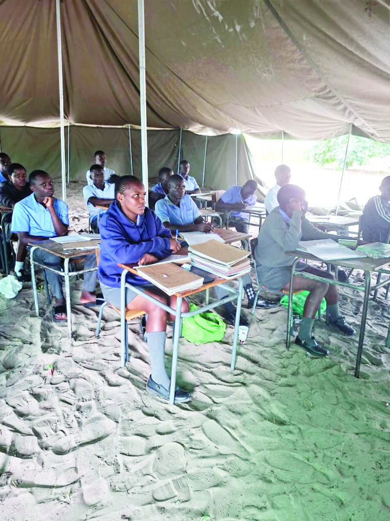 Flood-hit pupils absent from school