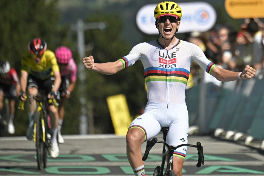 Pogacar back in ‘special’ yellow after Tour de France stage three victory