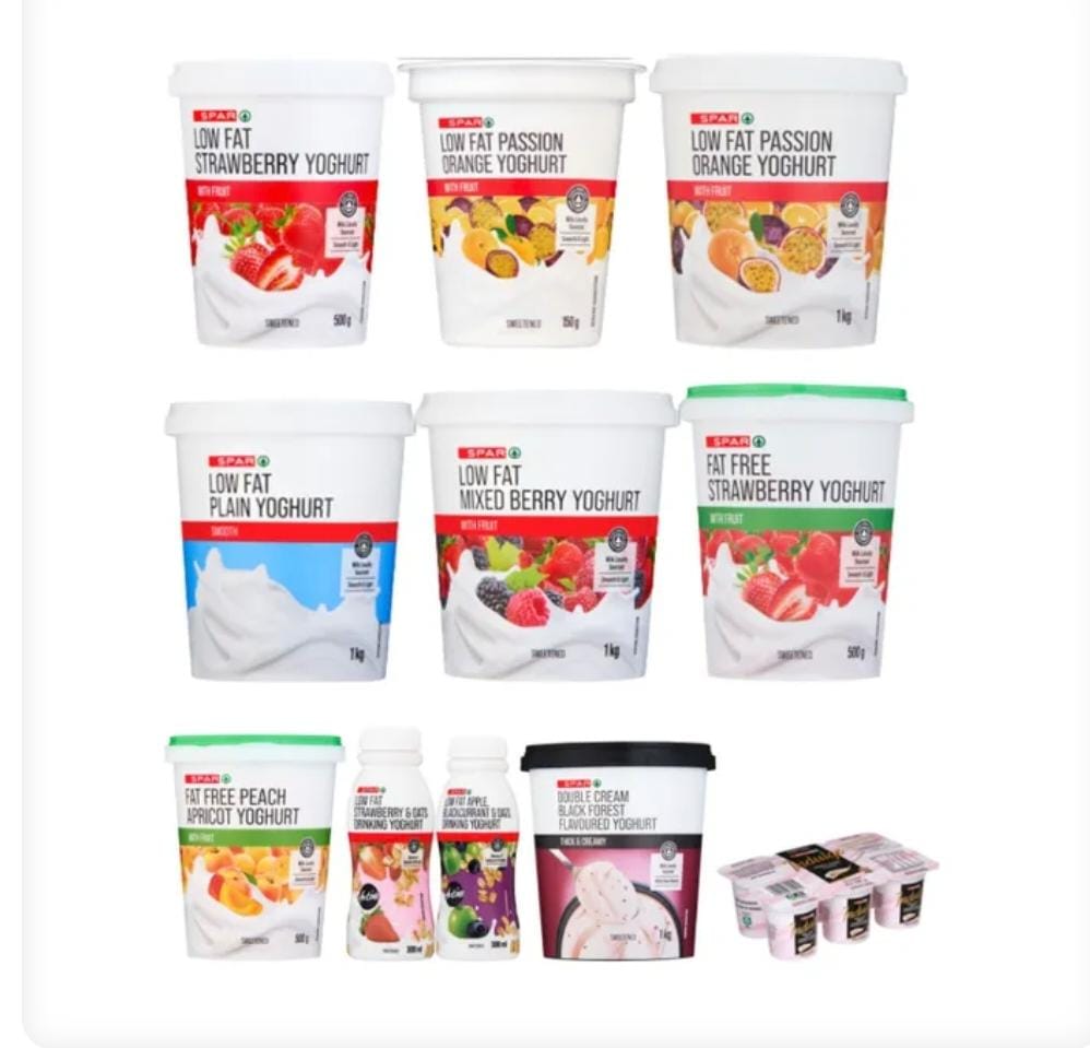 SA recalls Spar yoghurt products due to potential health risks