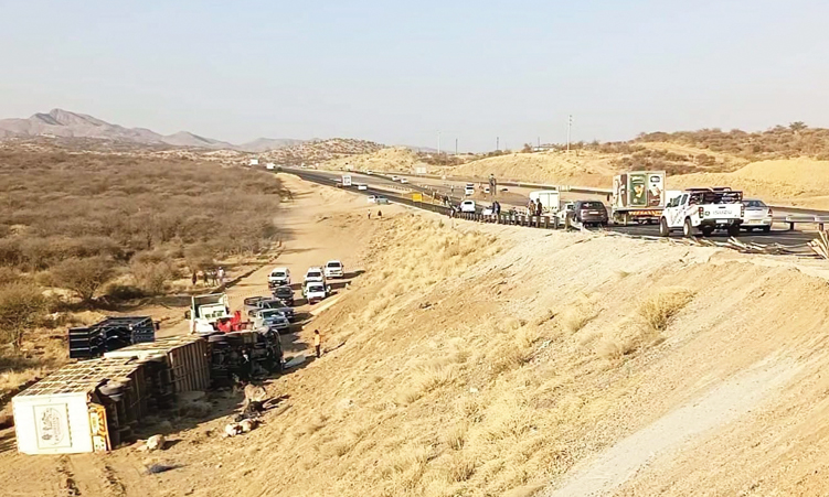 Windhoek truck crashes kill driver and 21 cattle