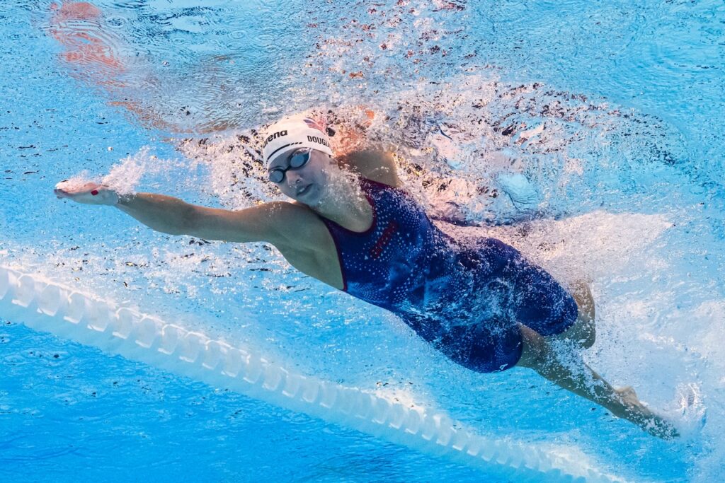 Douglass breaks 50m free world record second time in one day