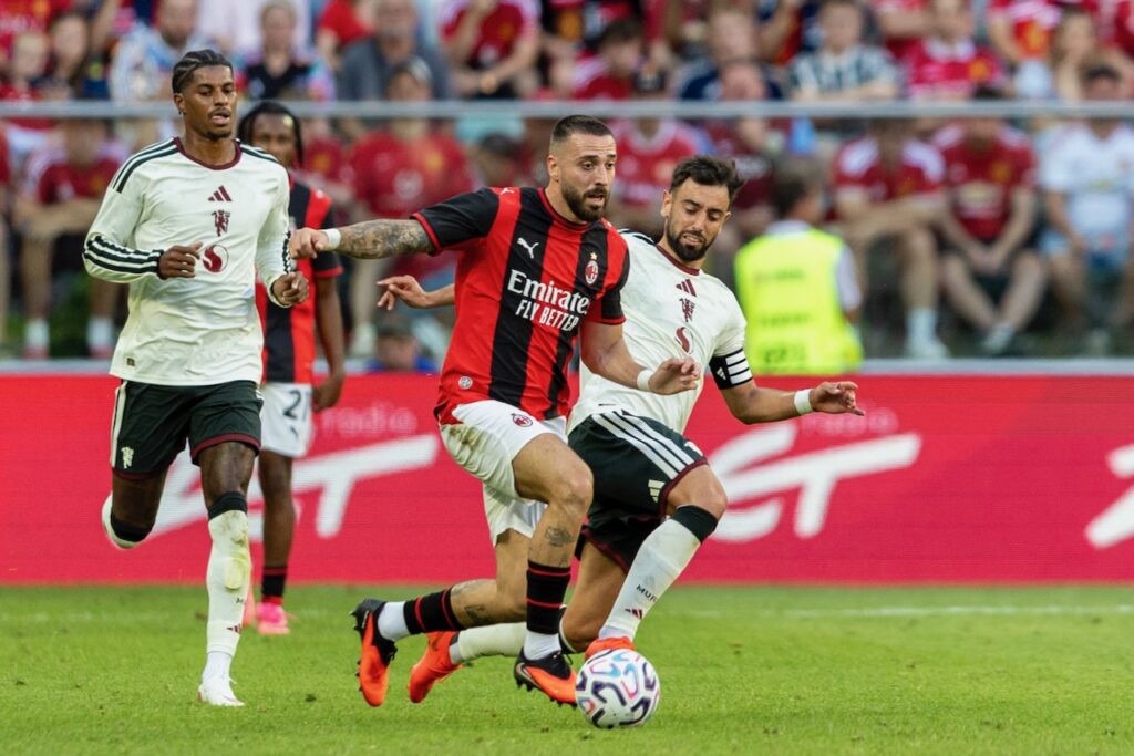 Man Utd beaten by former boss Amorim’s AC Milan in friendly finale