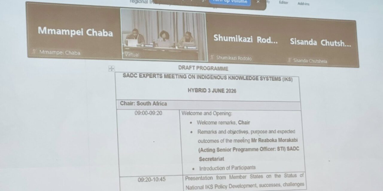SADC advances regional indigenous knowledge systems policy development