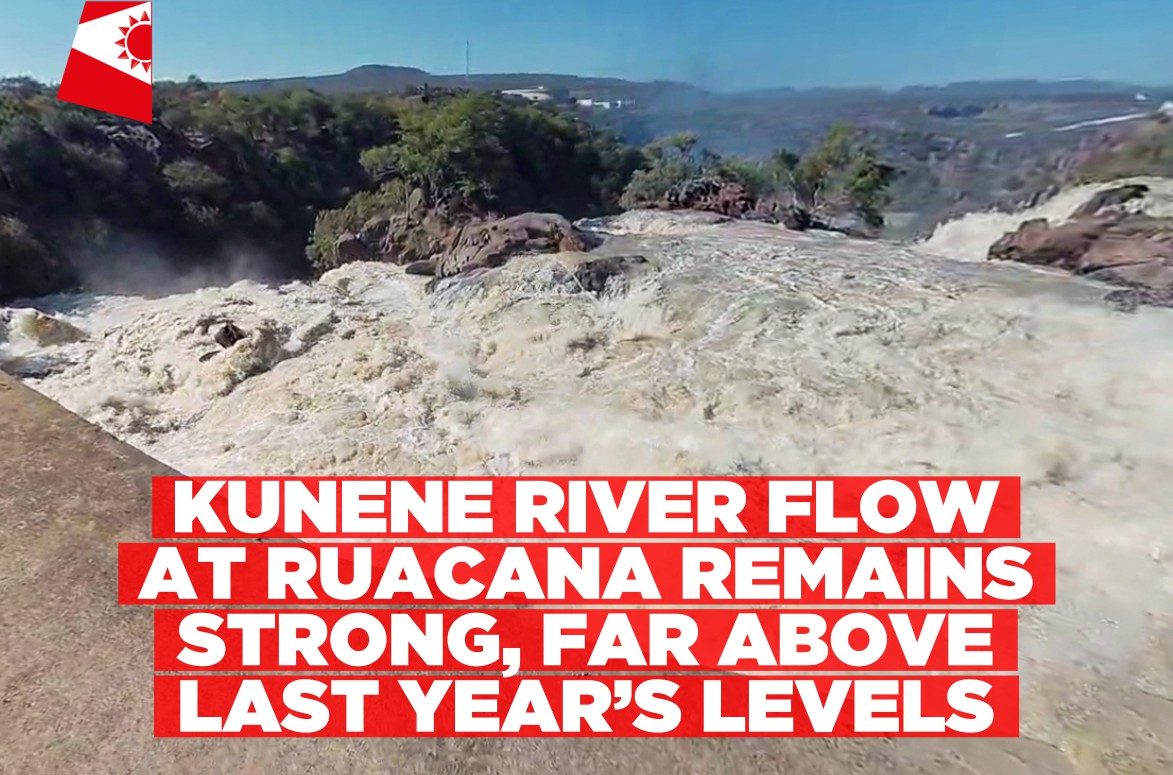 Kunene River flow at Ruacana remains strong, far above last year’s levels