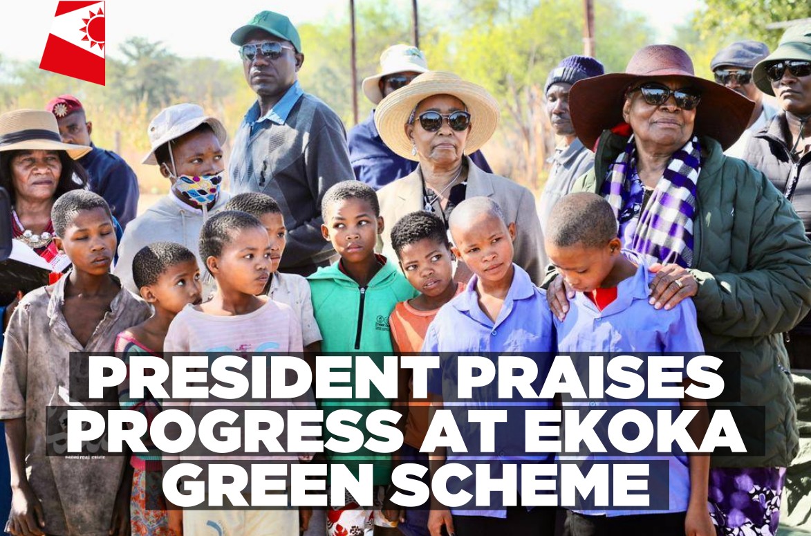 President visits Ekoka Green Scheme