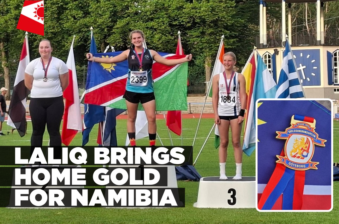 Namibia’s Laliq Adam wins gold at World Youth Games