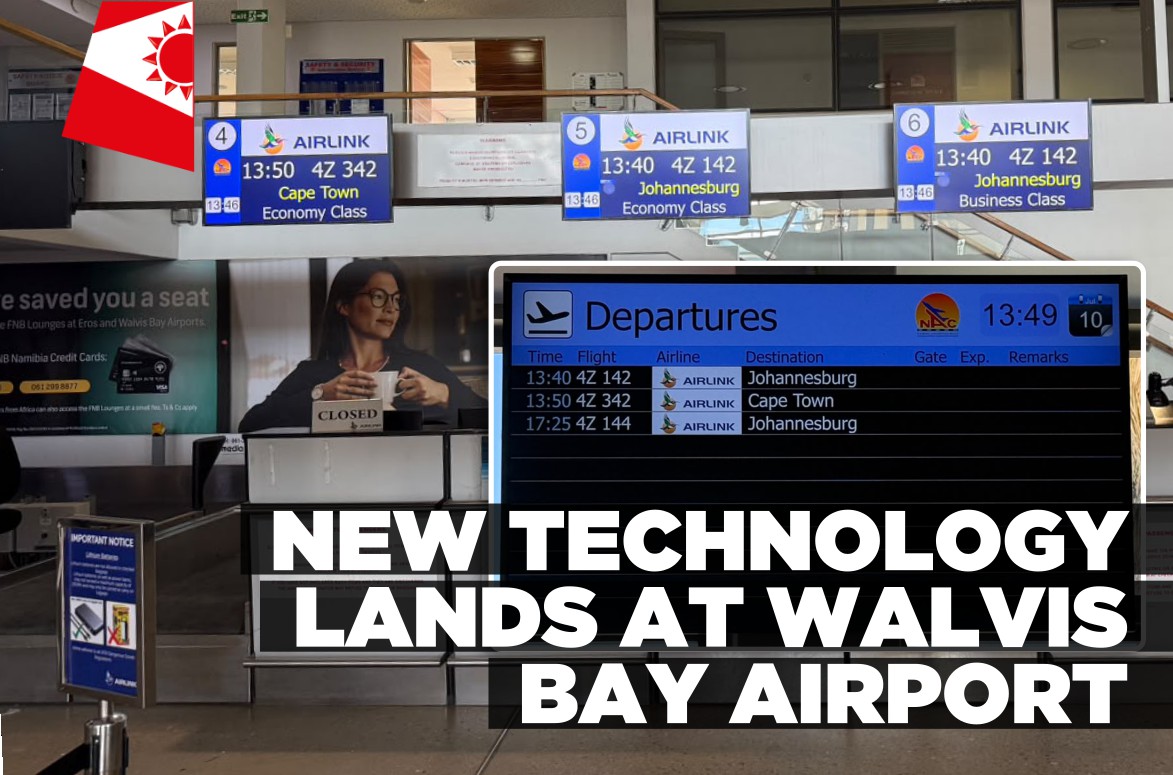 New flight information system introduced at Walvis Bay airport to improve passenger experience