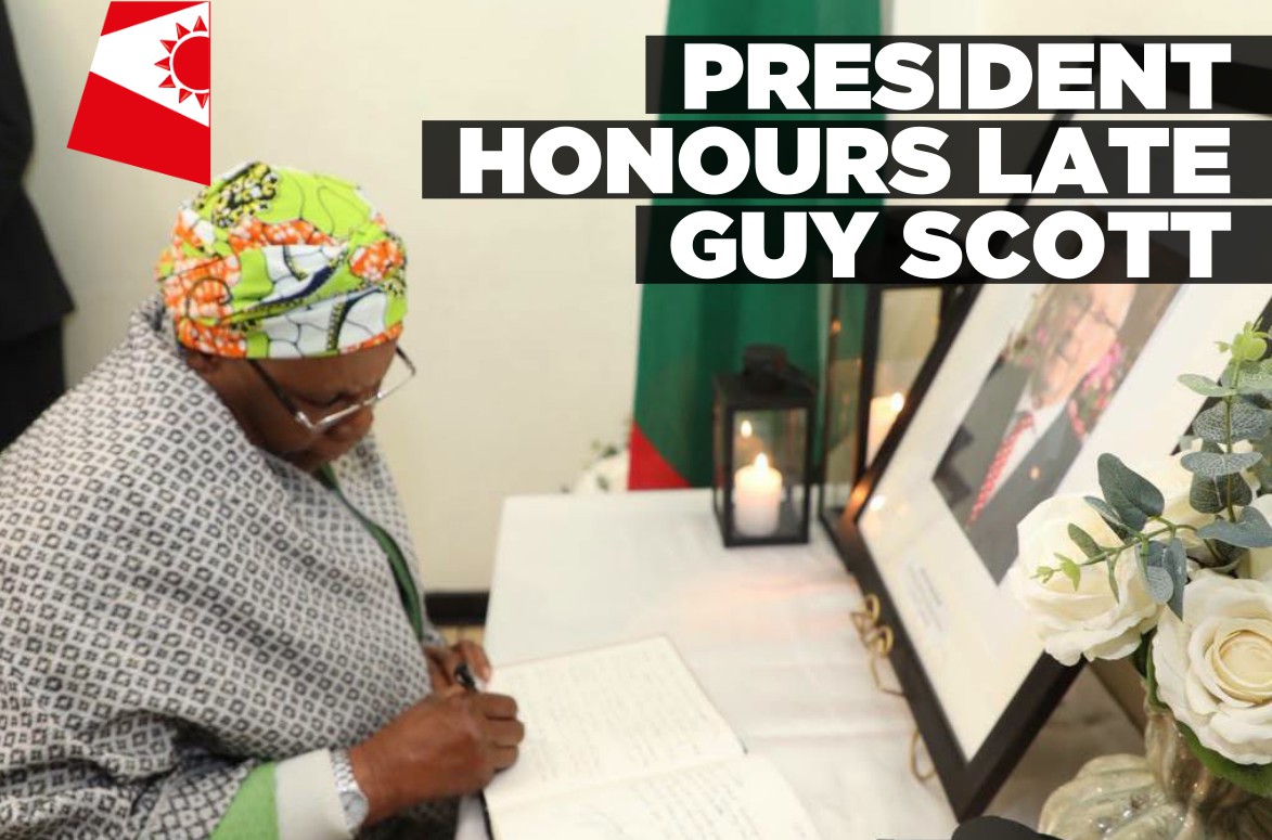 Nandi-Ndaitwah honours late Zambian Vice President Guy Scott