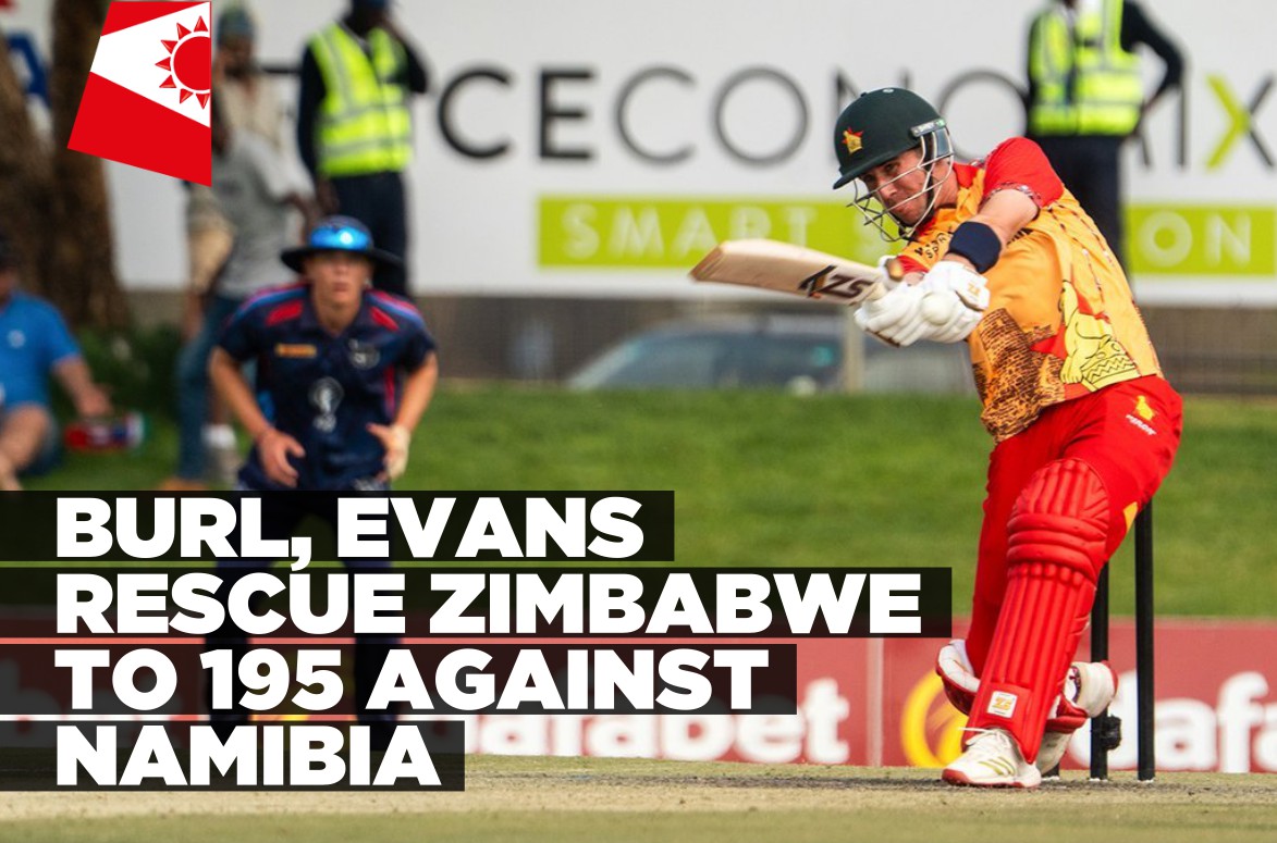 Zimbabwe recover to post 195 against Namibia