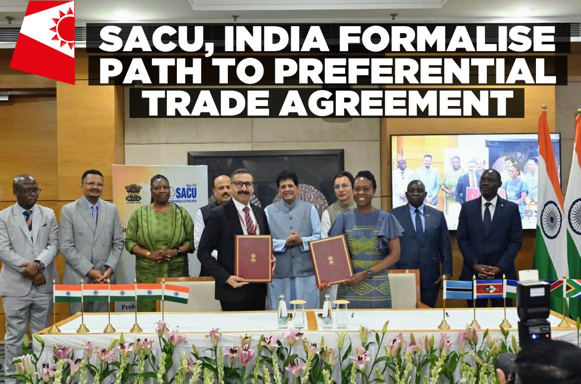 India, SACU sign terms for preferential trade agreement talks
