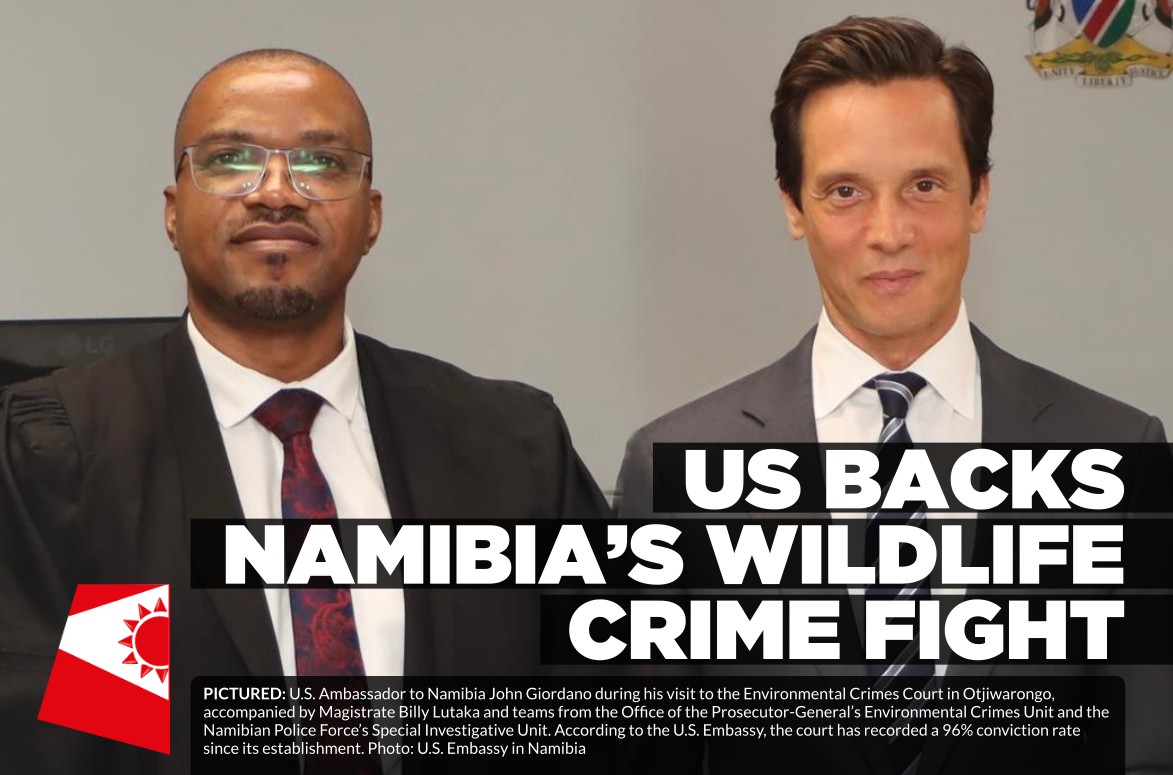 US backs Namibia’s fight against wildlife trafficking