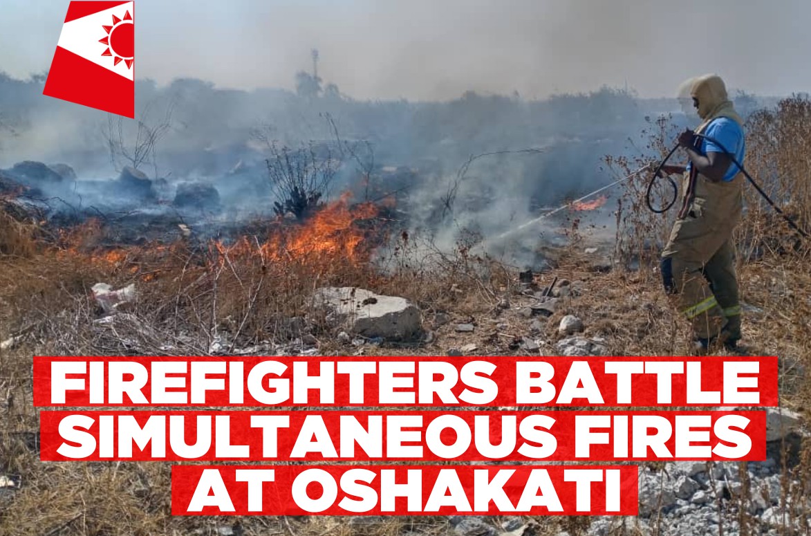 Firefighters battle simultaneous fires at Oshakati