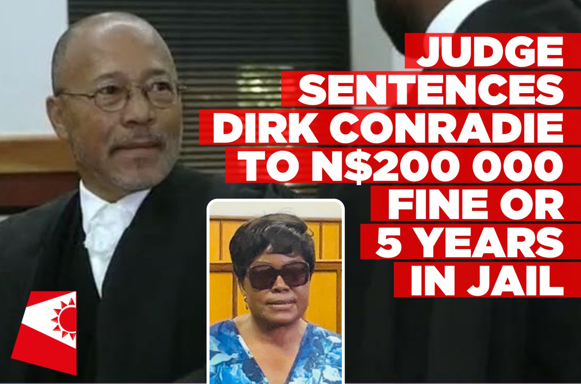 Judge sentences Dirk Conradie to N$200 000 fine or 5 years in jail