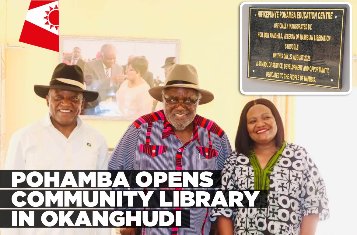 Pohamba opens community library, calls for regional care centres