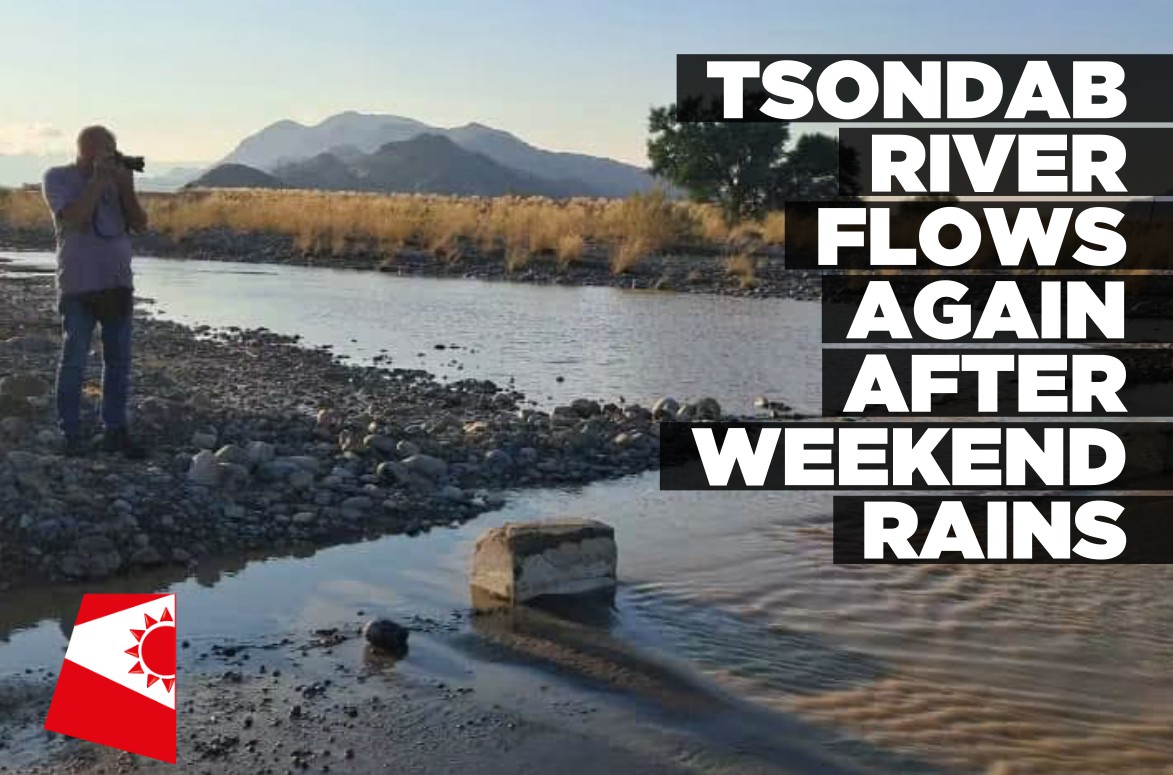 Tsondab River flows again after weekend rains