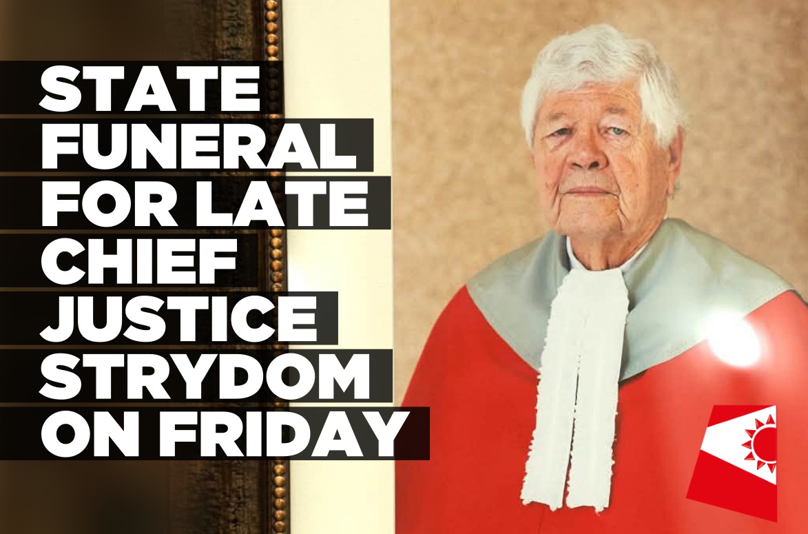 State funeral for late Chief Justice Strydom to take place on Friday