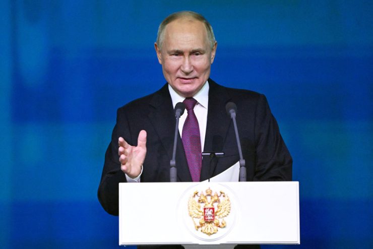 Putin says Russia faces unprecedented Western pressure