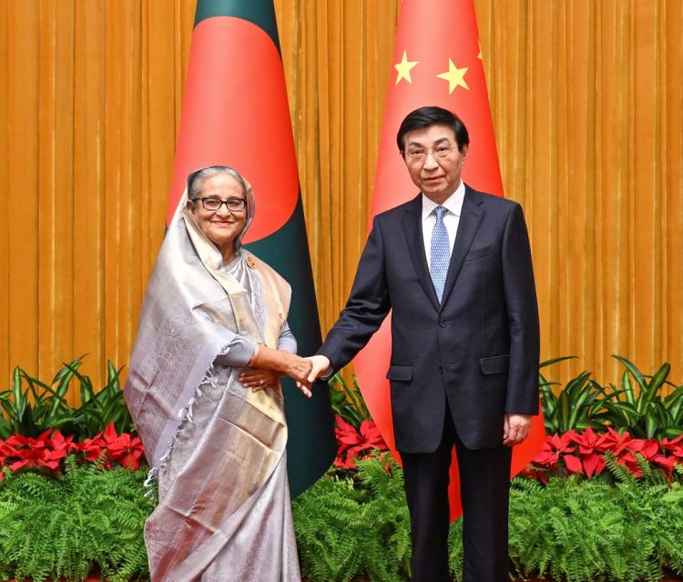 China’s top legislator meets Bangladeshi PM