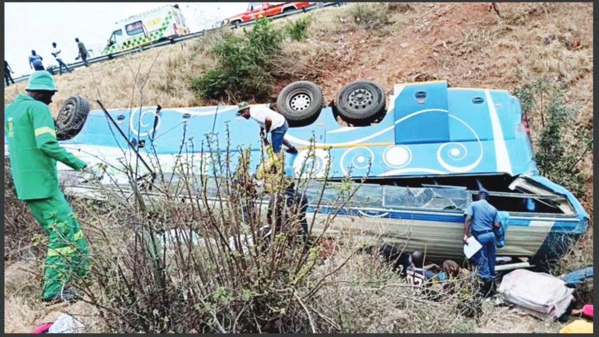 9 killed, 26 injured after train-bus collision in Zimbabwe