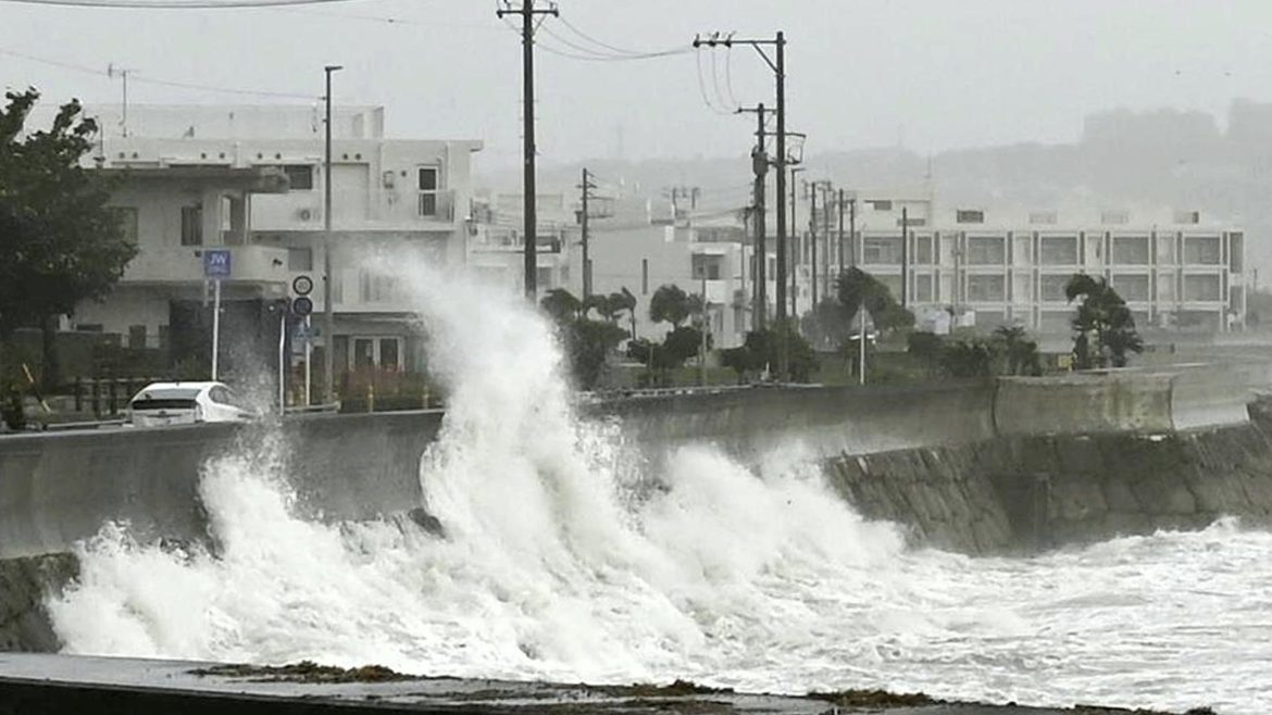 Japan’s weather agency warns of landslides, flooding as powerful typhoon hits Okinawa