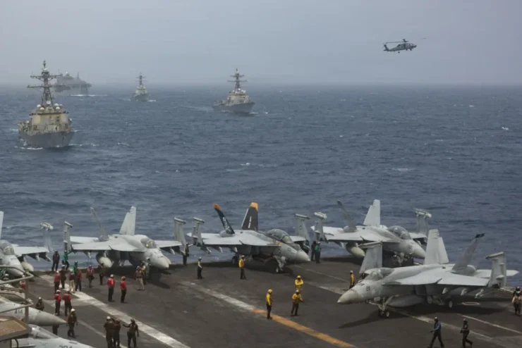 U.S. launches 3rd round of strikes on Iran after ship attack in Strait of Hormuz