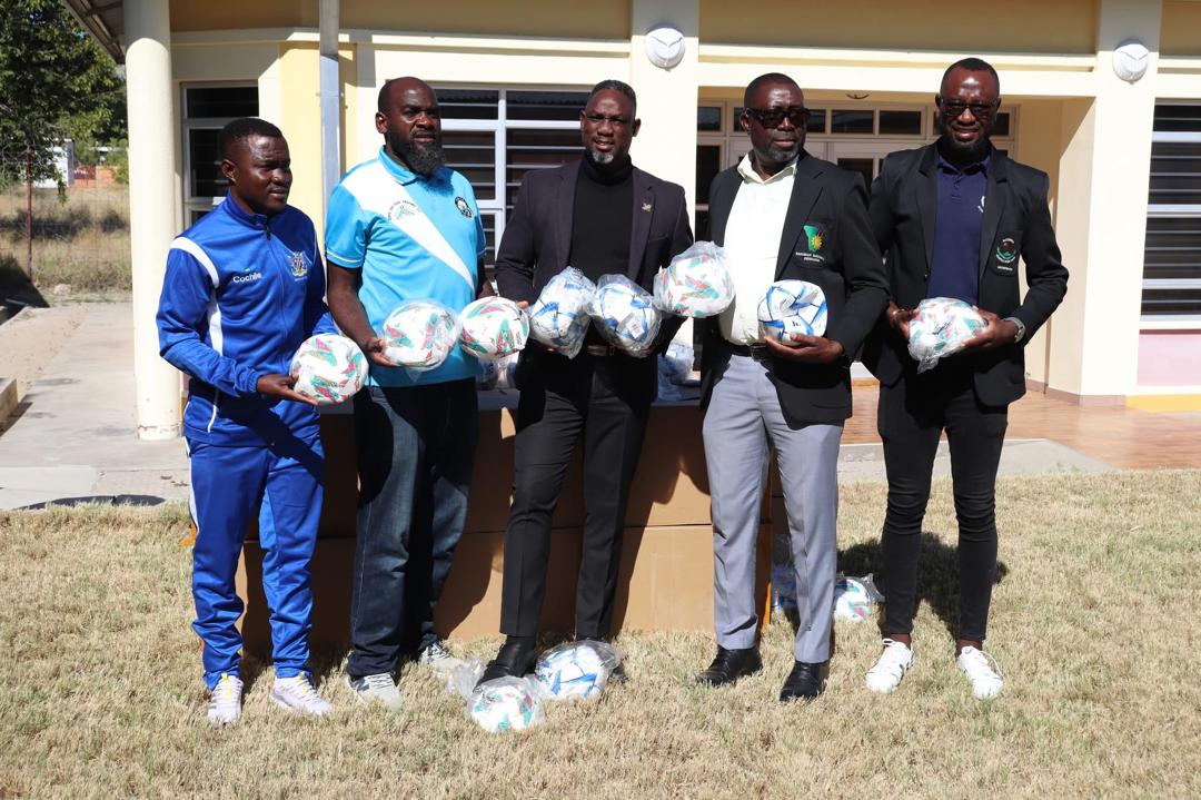 Oshana receives 250 soccer balls