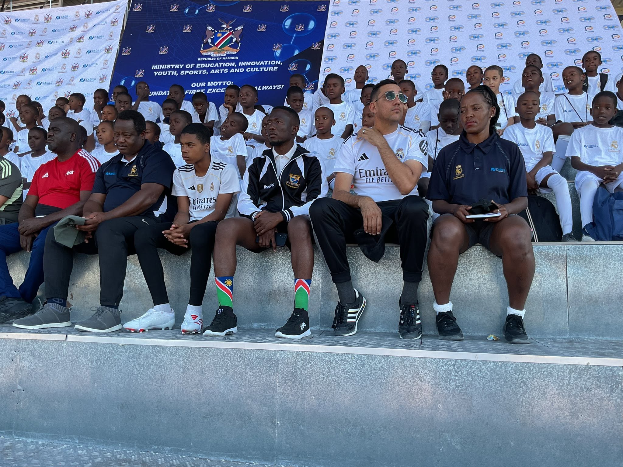 Real Madrid foundation football clinic kicks off in Omuthiya