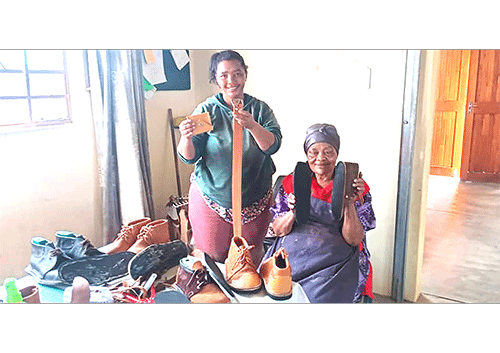Pensioner turns leather craft into lifeline