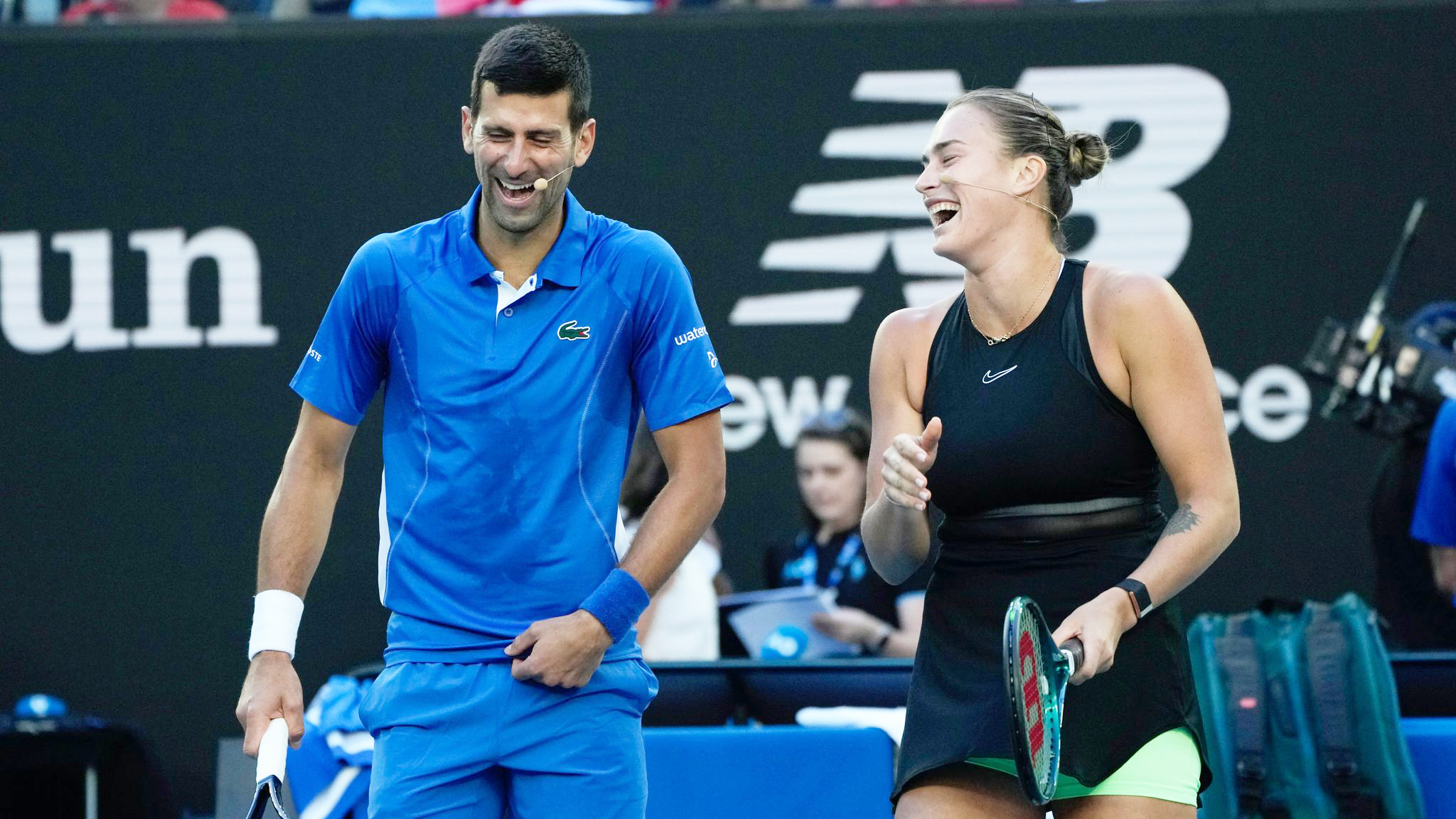 Sabalenka, Djokovic team up for star pairing at US Open