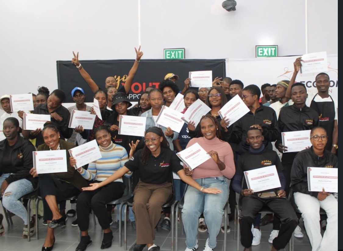 Young entrepreneurs equipped with skills, equipment