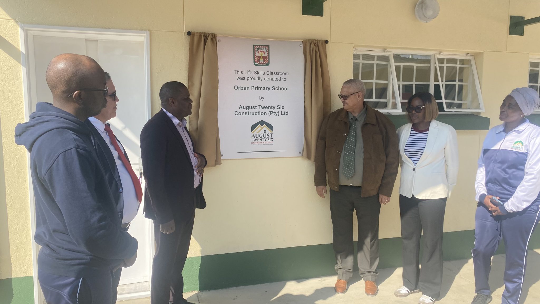August 26 donates classroom to Orban primary