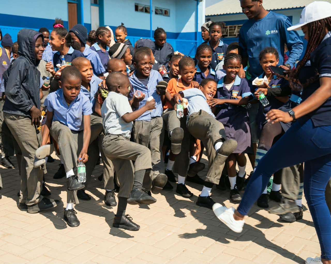 Over 400 shoes donated to barefooted