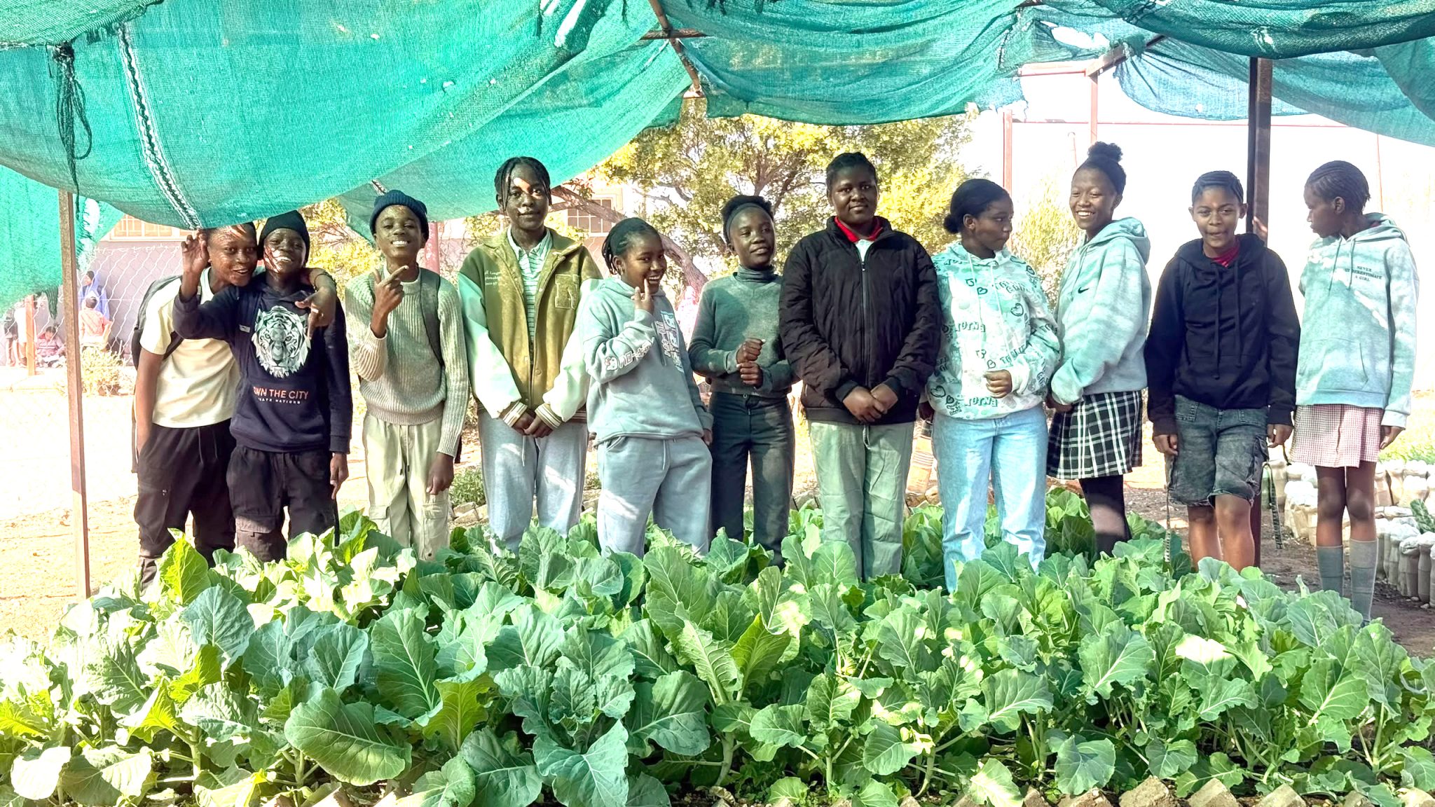 Moses van der Byl leads the way with school garden