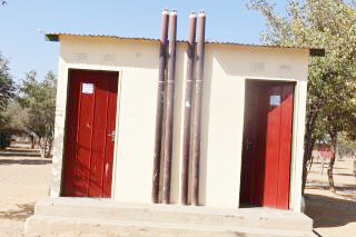 Wavena Fishing builds toilets for Okarukoro school