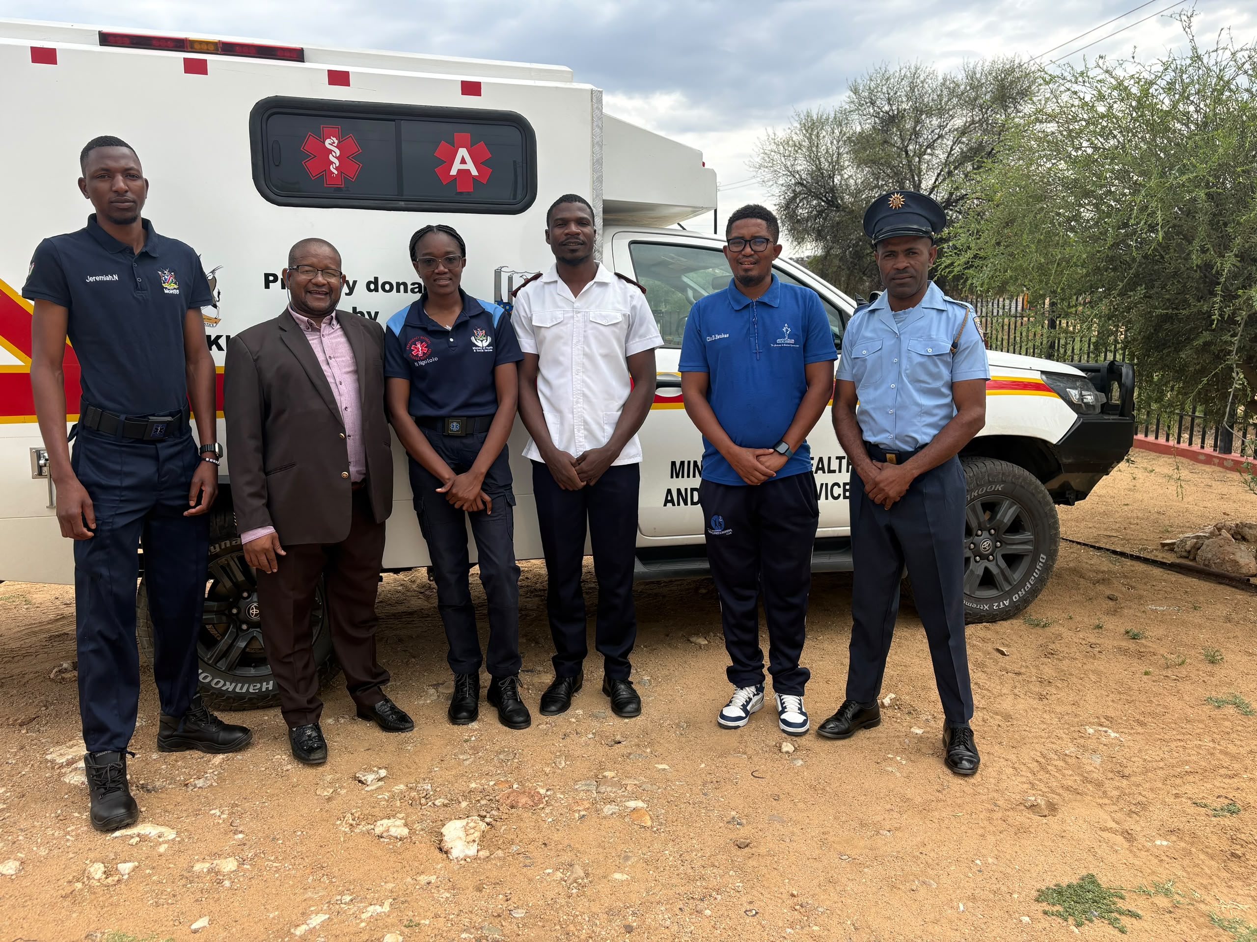 Groot-Aub celebrates arrival of permanent ambulance…councillors promise to do more