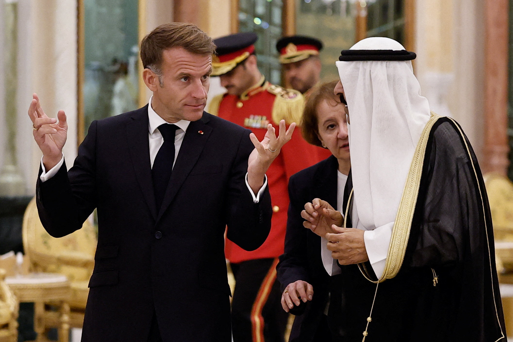 Macron opens Gulf tour after violent protests in France