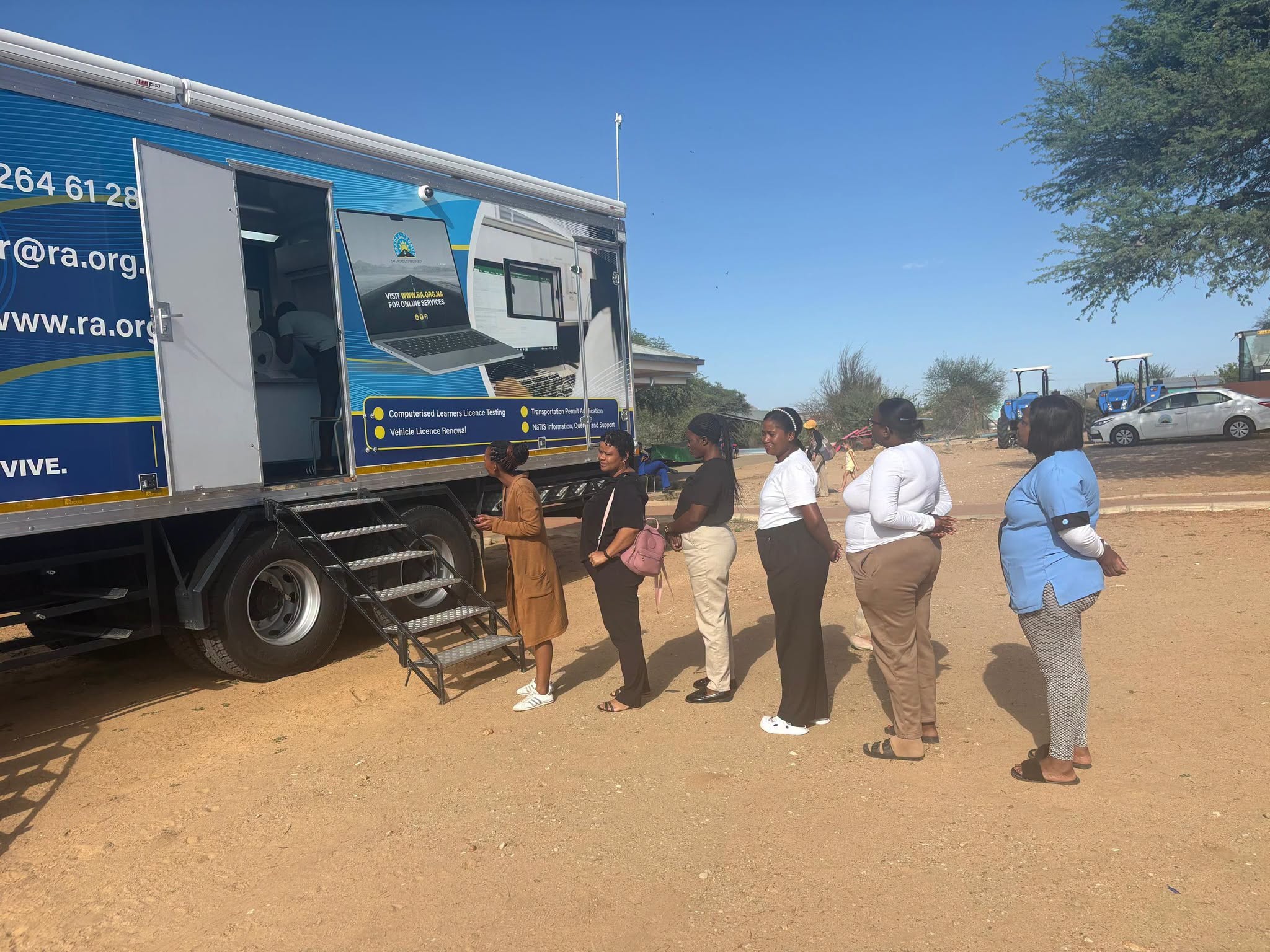 Groot Aub youth take learner’s tests locally