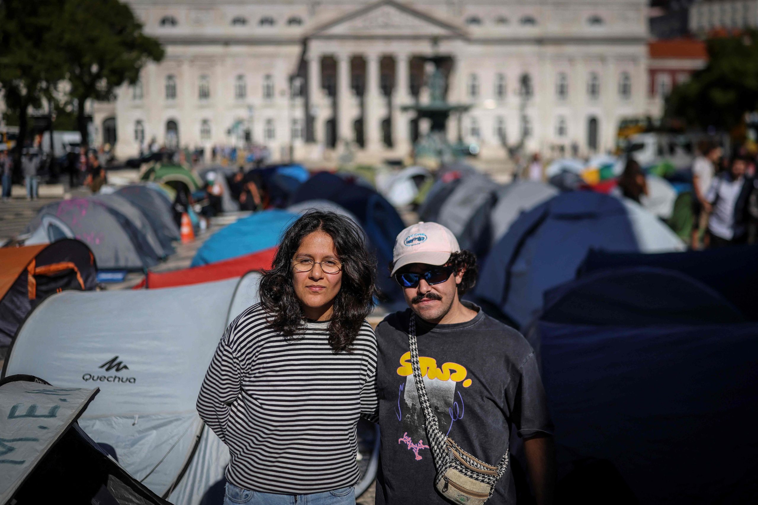 Police dismantle housing protest camps in Portugal