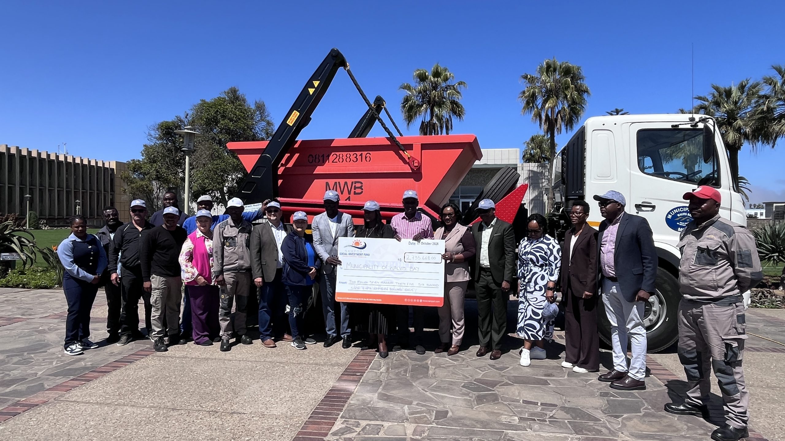 Namport donates N$2.7m waste truck