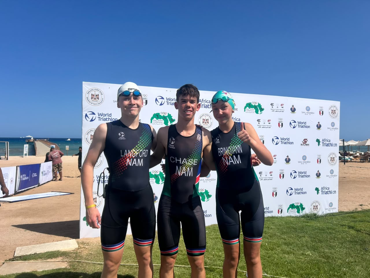 Namibia celebrates double triumph at Triathlon championships