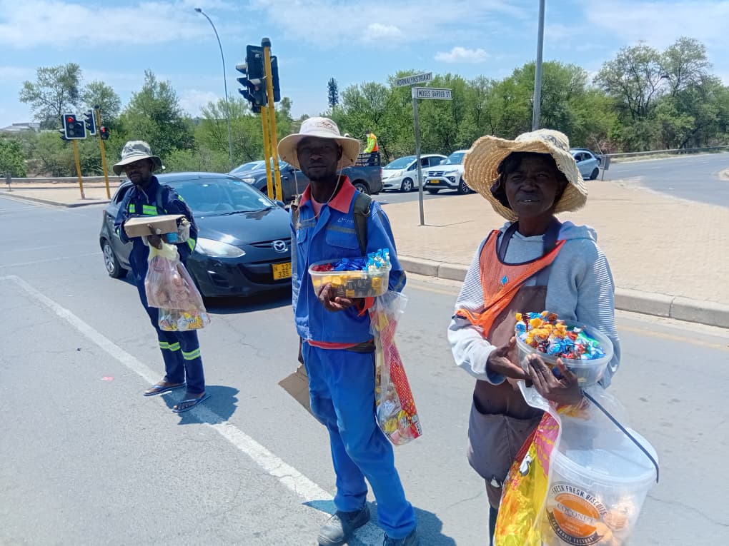 Khomasdal traffic lights vendors put bread on the table