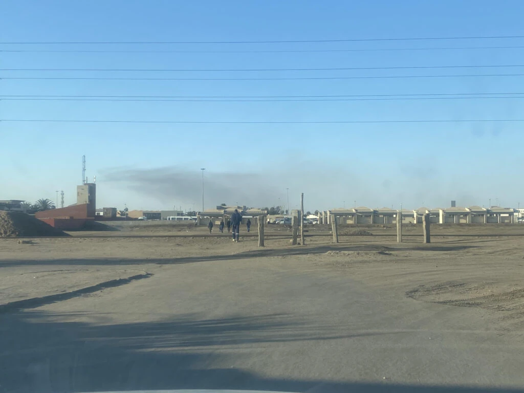 Firefighters Not Stoned During Kuisebmond Shack Fire
